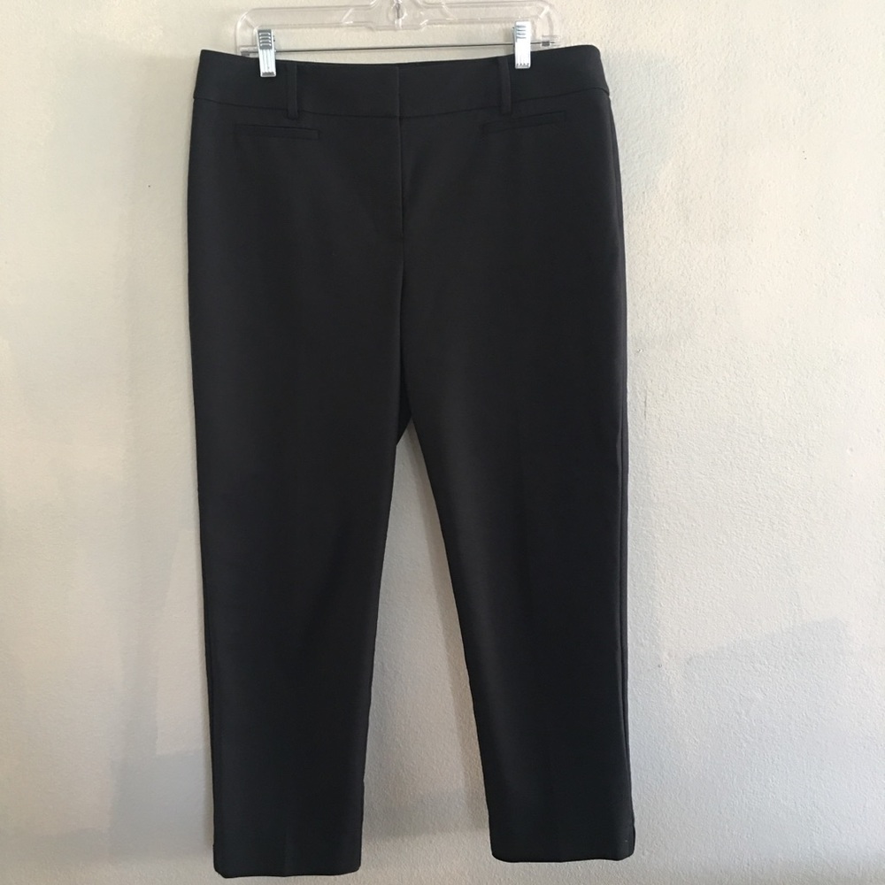 Ann Taylor Loft Julie Black Capri Pants Size 12
